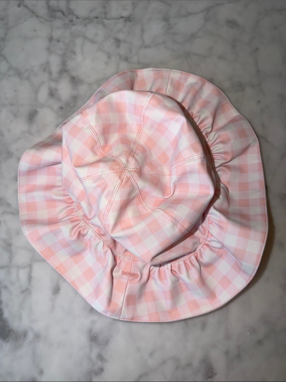 Tucker + Tate Pink Gingham - Strawberry Sun Hat for Kids 12/24M